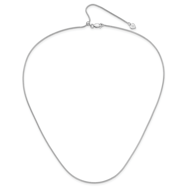 Leslie's Sterling Silver Adjustable 1.1mm Snake Chain - Image 4