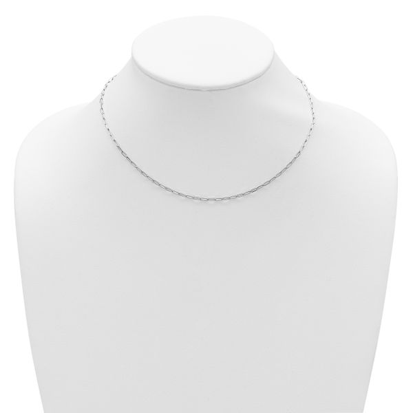Leslie's Sterling Silver 2.2mm D/C Rope 1in+1in Adjustable Chain - Image 3