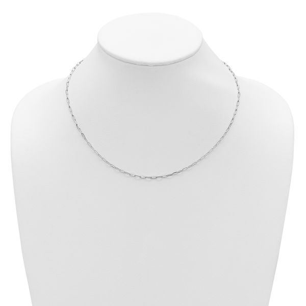 Leslie's Sterling Silver 2.2mm D/C Rope 1in+1in Adjustable Chain - Image 5