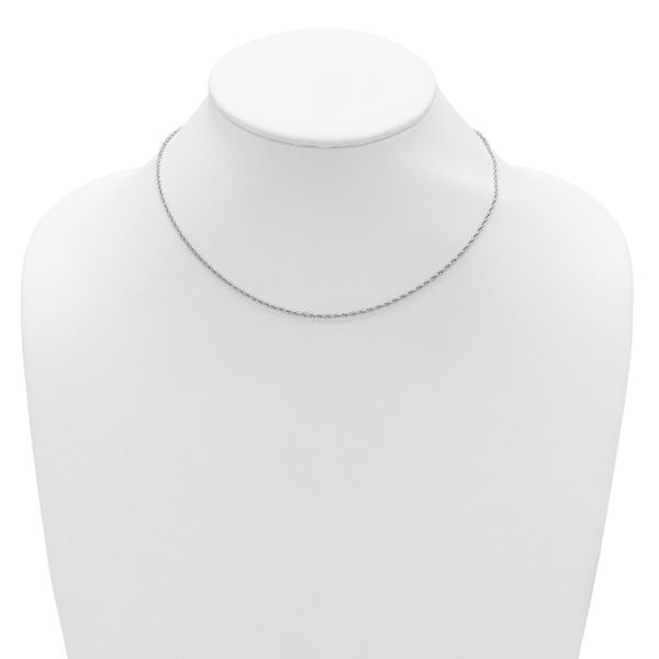 Leslie's Sterling Silver 1.3mm Loose Rope 1in+1in Adjustable Chain - Image 3
