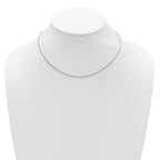 Leslie's Sterling Silver 1.3mm Loose Rope 1in+1in Adjustable Chain - Image 3