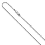 Leslie's Sterling Silver 1.6mm Loose Rope 1in+1in Adjustable Chain