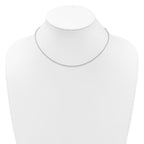 Leslie's Sterling Silver 1.6mm Loose Rope 1in+1in Adjustable Chain - Image 4