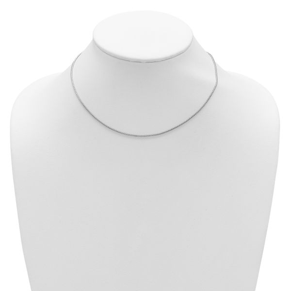 Leslie's Sterling Silver 1.4mm Popcorn 1in+1in Adjustable Chain - Image 3