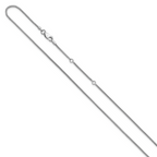 Leslie's SS Rh-plat 1.4mm Round Snake 1in+1in Adjustable Chain - Image 2