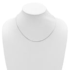 Leslie's Sterling Silver 1mm D/C Square Snake 1in+1in Adjustable Chain - Image 5