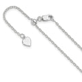Leslie's Sterling Silver Adjustable 1.4mm Cable Chain