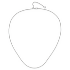 Leslie's Sterling Silver Adjustable 1.4mm Cable Chain - Image 4
