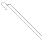Leslie's Sterling Silver Adjustable 1.4mm Cable Chain - Image 2