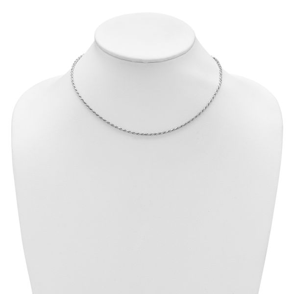 Leslie's Sterling Silver 2.3mm Paperclip 1in+1in Adjustable Chain - Image 3