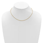 Leslie's Sterling Silver Gold-plated 1.5mm Spiga 1in+1in Adjustable Chain - Image 3