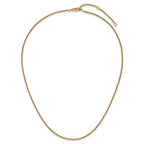 Leslie's Sterling Silver Gold-plated 1.5mm Spiga 1in+1in Adjustable Chain - Image 4