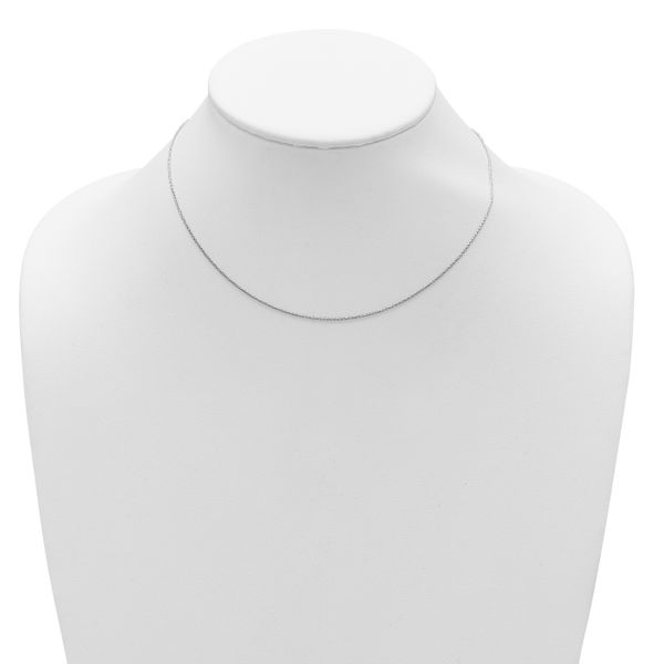 Leslie's Sterling Silver .85mm D/C Spiga 1in+1in Adjustable Chain - Image 3