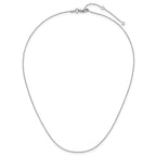 Leslie's Sterling Silver .85mm D/C Spiga 1in+1in Adjustable Chain - Image 4