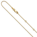 Leslie's Sterling Silver Gold-plated .85mm D/C Spiga 1in+1in Adjustable Cha