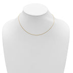 Leslie's Sterling Silver Gold-plated .85mm D/C Spiga 1in+1in Adjustable Cha - Image 3