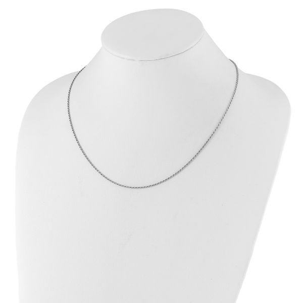 Leslie's Sterling Silver Adjustable 1.4mm D/C Rope Chain - Image 3