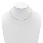 Leslie's Sterling Silver Gold-plated 1mm D/C Spiga 1in+1in Adjustable Chain - Image 3