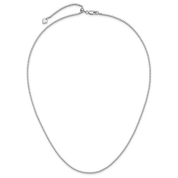 Leslie's Sterling Silver Adjustable 1.5mm Box Chain - Image 4
