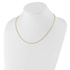 Leslie's Sterling Silver Gold-plated Adjustable 1.4mm D/C Rope Chain - Image 3