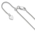 Leslie's Sterling Silver Adjustable 1.3mm Spiga Chain