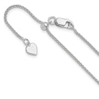 Leslie's Sterling Silver Adjustable 1.3mm Spiga Chain