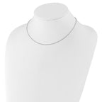 Leslie's Sterling Silver 1.2mm Cable 16in w/2in ext. Chain - Image 3