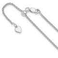 Leslie's Sterling Silver Adjustable 1.6mm Spiga Chain