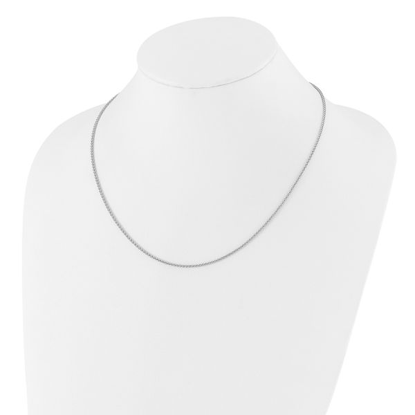 Leslie's Sterling Silver Adjustable 1.6mm Spiga Chain - Image 3