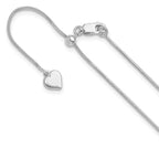 Leslie's Sterling Silver Adjustable .95mm Snake Chain