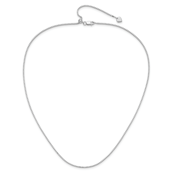 Leslie's Sterling Silver Adjustable 1.3mm Box Chain - Image 4