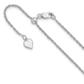 Leslie's Sterling Silver Adjustable 1.35mm Loose Rope Chain