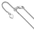 Leslie's Sterling Silver Adjustable 1.55mm Loose Rope Chain