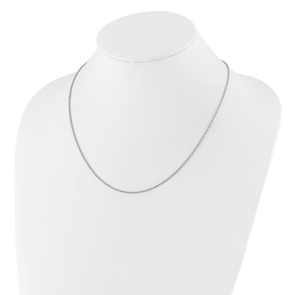 Leslie's Sterling Silver Adjustable 1.55mm Loose Rope Chain - Image 3
