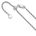 Leslie's Sterling Silver Adjustable 2mm D/C Rope Chain