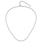 Leslie's Sterling Silver Adjustable 2mm D/C Rope Chain - Image 4