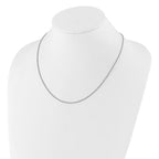 Leslie's Sterling Silver Adjustable 1.45mm D/C Square Spiga Chain - Image 3