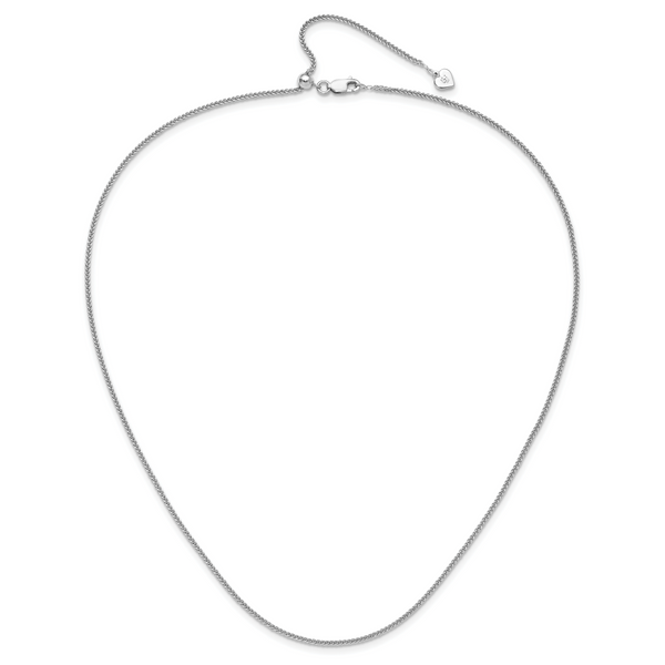 Leslie's Sterling Silver Adjustable 1.45mm D/C Square Spiga Chain - Image 4