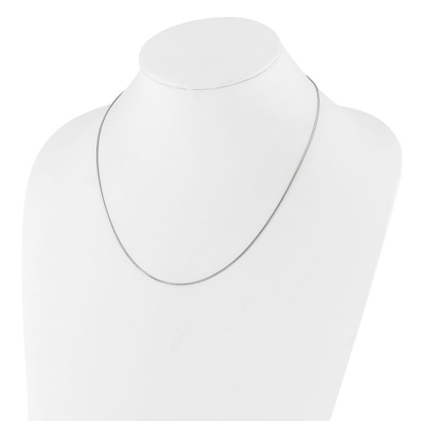Leslie's Sterling Silver Adjustable 1mm D/C Square Snake Chain - Image 3