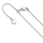 Leslie's Sterling Silver Adjustable .85mm Box Chain