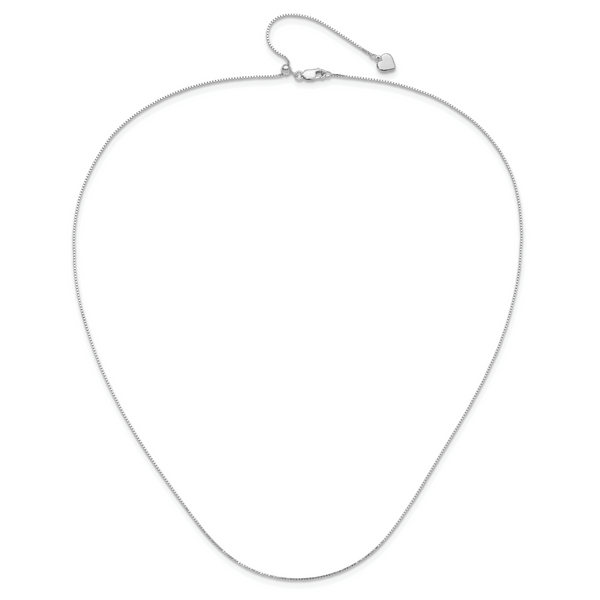 Leslie's Sterling Silver Adjustable .85mm Box Chain - Image 4