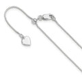 Leslie's Sterling Silver Adjustable .85mm Box Chain