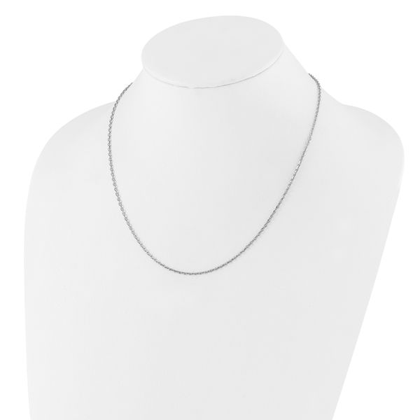 Leslie's Sterling Silver Adjustable 2mm Cable Chain - Image 3