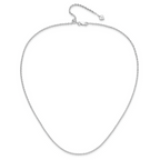 Leslie's Sterling Silver Adjustable 2mm Cable Chain - Image 4