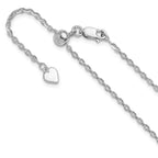 Leslie's Sterling Silver Adjustable 2mm Cable Chain