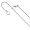 Leslie's Sterling Silver Adjustable 1mm Spiga Chain