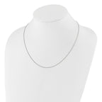 Leslie's Sterling Silver Adjustable 1mm Spiga Chain - Image 3
