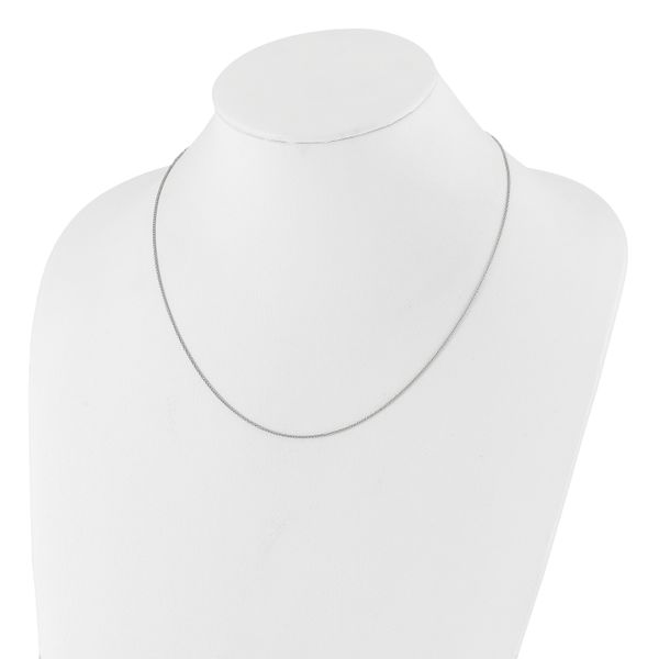 Leslie's Sterling Silver Adjustable 1mm Spiga Chain - Image 3