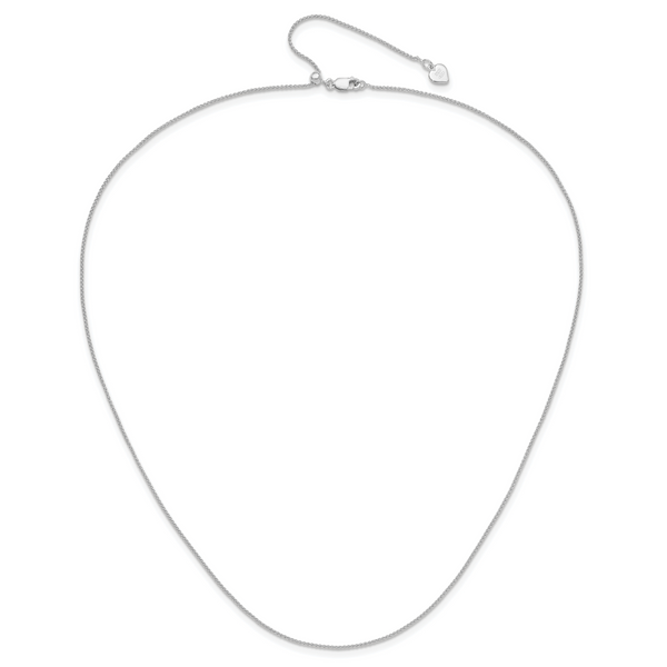 Leslie's Sterling Silver Adjustable 1mm Spiga Chain - Image 4