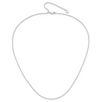 Leslie's Sterling Silver Adjustable 1mm Spiga Chain - Image 4